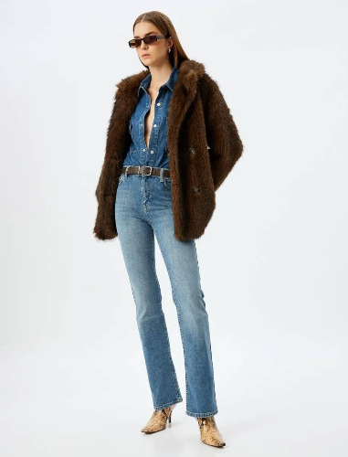 Resim Koton Kadın Jean Pantolon 5WAL40239MD