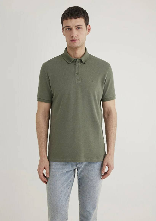 Resim Mavi Polo Erkek T-Shirt M063247-33198