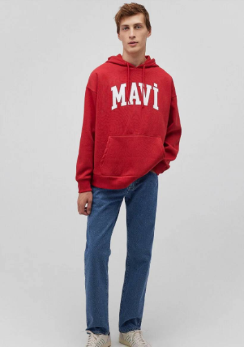 Resim Mavi Erkek Sweat