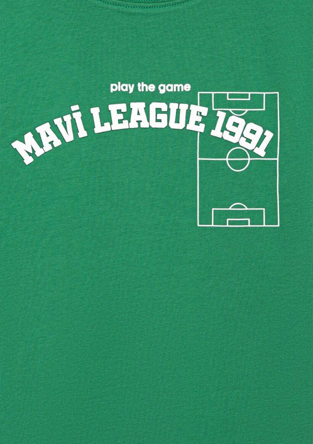 Resim Mavi Game Day Baskılı Erkek Çocuk T-Shirt M6610265-71843