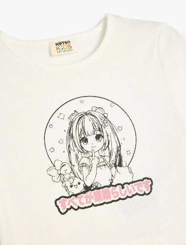 Resim Koton Kız Çocuk T-shirt 5SKG10234AK