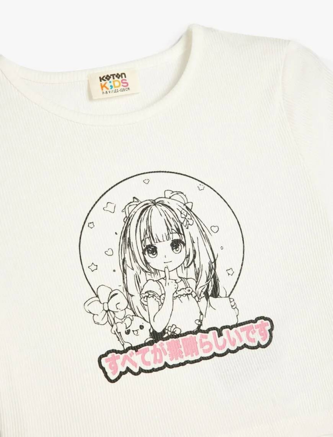 Resim Koton Kız Çocuk T-shirt 5SKG10234AK