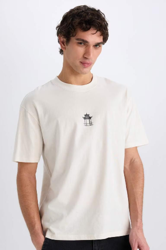 Resim Defacto Erkek  T-shirt E0909AXER137