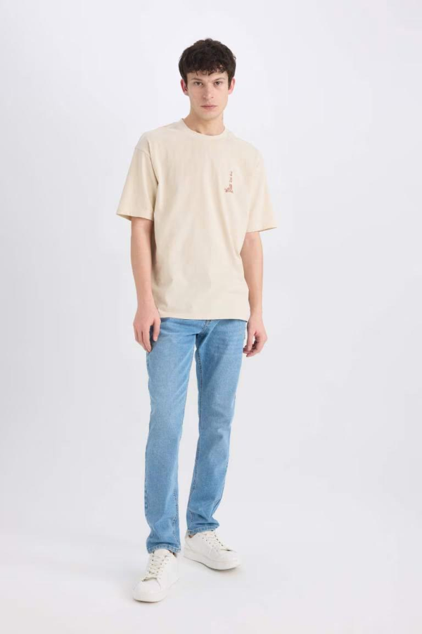Resim Defacto Erkek  T-shirt E0906AXBG403