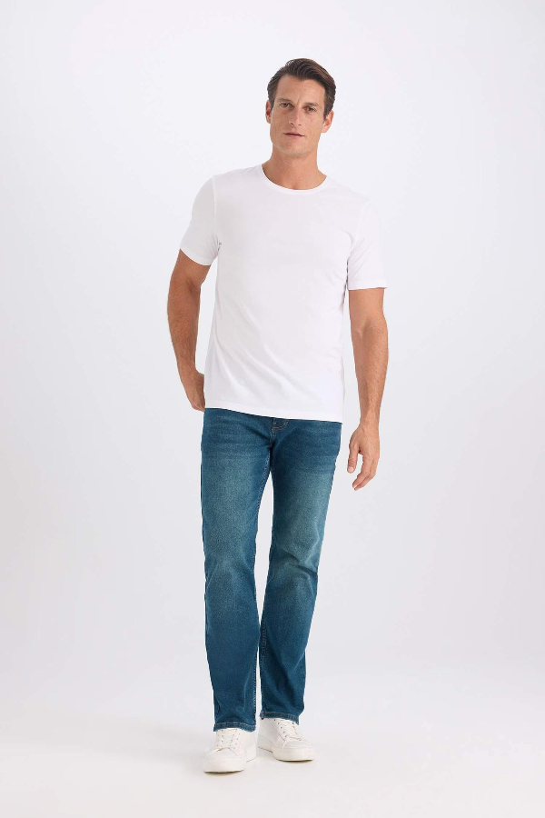 Resim Defacto Erkek  T-shirt M6606AZ/WT34