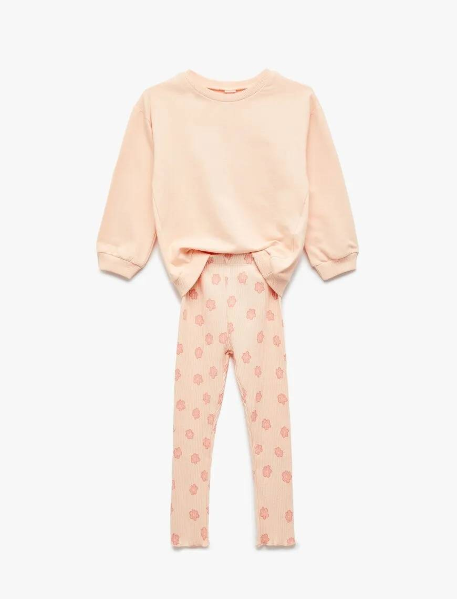 Resim Koton Kız Bebek Sweat Takım 6Wmg10042Ak