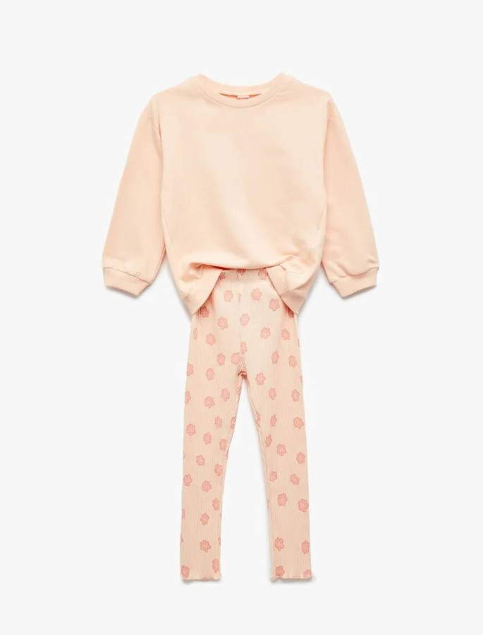 Resim Koton Kız Bebek Sweat Takım 6Wmg10042Ak