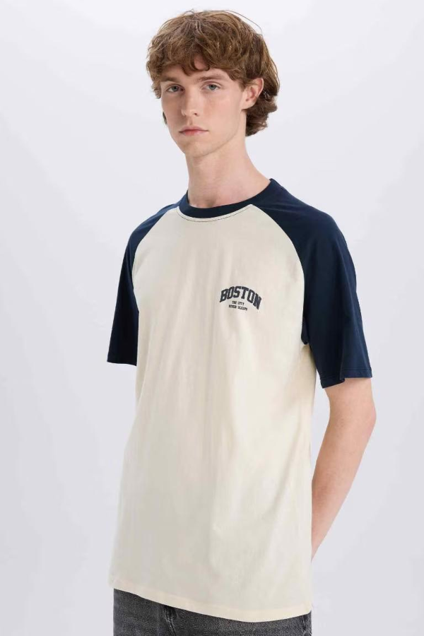 Resim Defacto Erkek  T-shirt D5569AXNV82