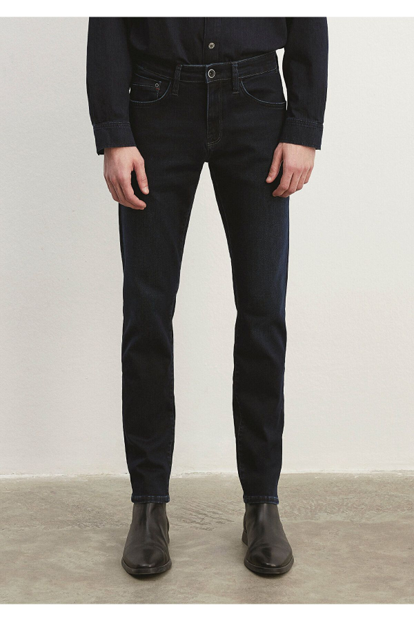 Resim Mavi Erkek Skinny Jean Pantolon M0042235208