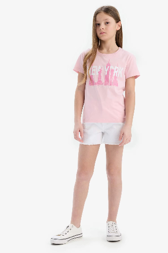 Resim Defacto Kız Çocuk Kısa Kol T-shirt E0349A8/PN47
