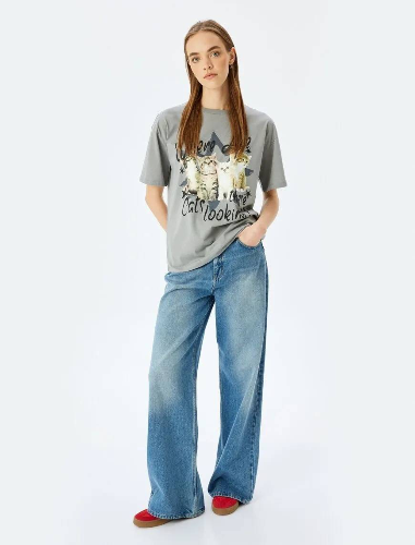 Resim Koton Kadın T-shirt 5SAL10139IK