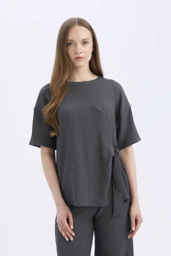 Resim Defacto Kadın Uzun Kol T-shirt D5446AX/AR104