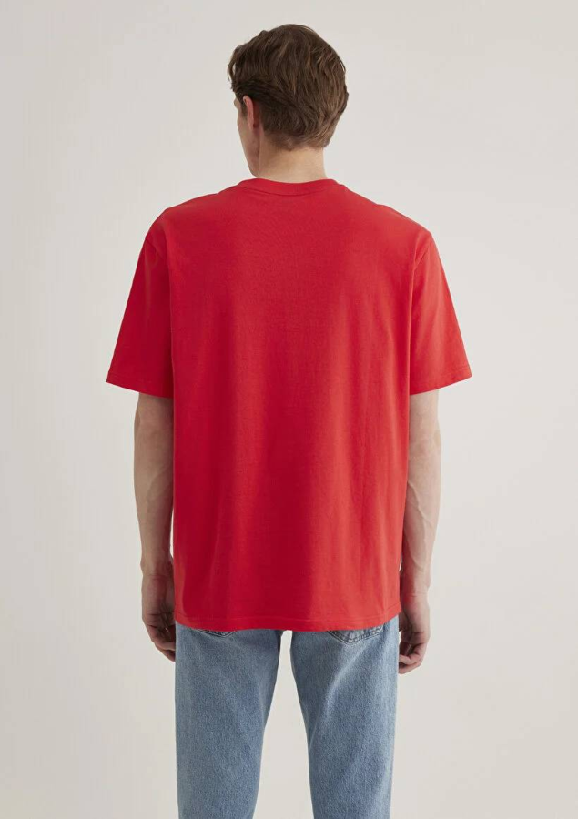 Resim Mavi Logo Nakışlı Erkek T-Shirt M067074-70471
