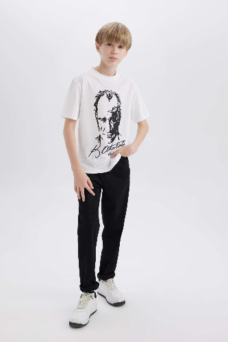 Resim Defacto Erkek Çocuk Kısa Kol T-shirt B6938A8WT34