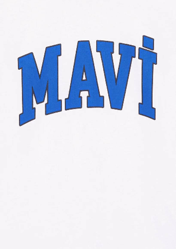 Resim Mavi Logo Baskılı Erkek Çocuk T-Shirt M6610030-620