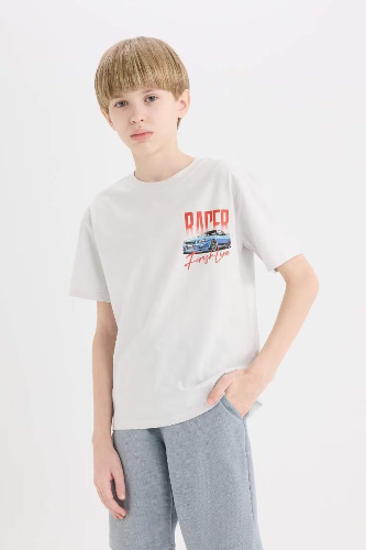 Resim Defacto Erkek Çocuk Kısa Kol T-shirt D9266A8GR503