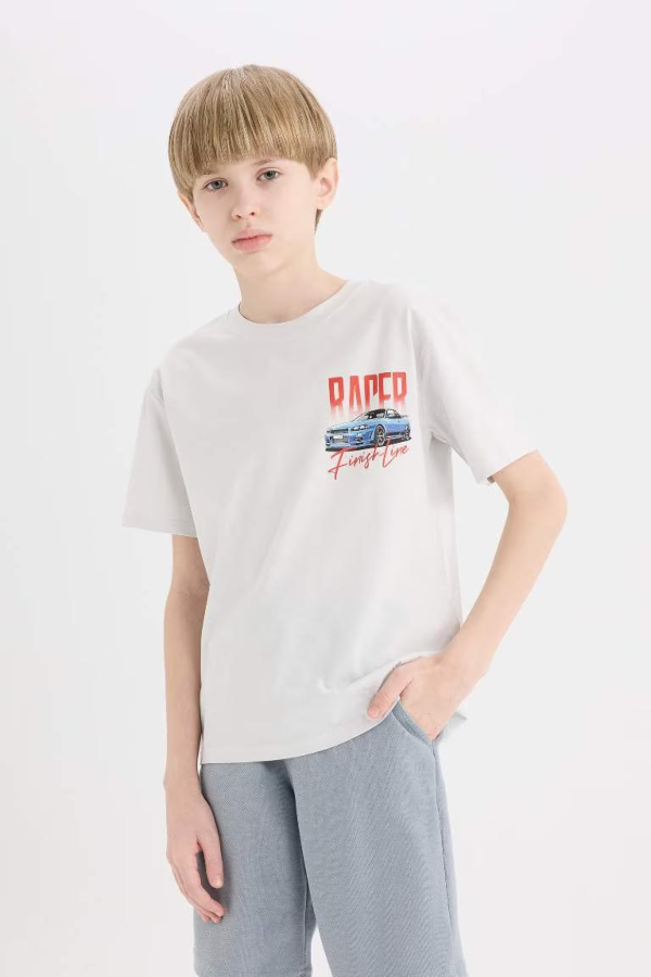 Resim Defacto Erkek Çocuk Kısa Kol T-shirt D9266A8GR503