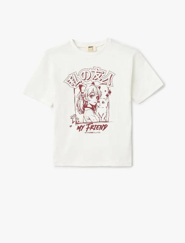 Resim Koton Kız Çocuk T-shirt 5SKG10058AK