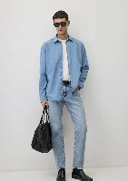 Resim Mavi Tapered Erkek  Jean Pantolon M0010172-89642
