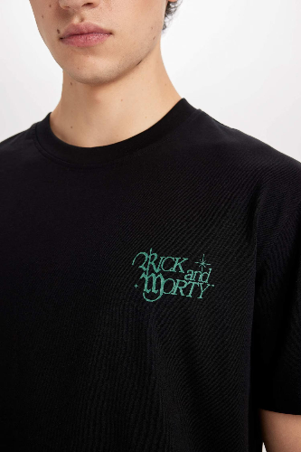 Resim Defacto Erkek  T-shirt D5467AX/BK81