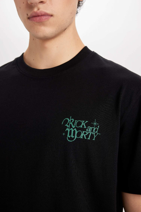Resim Defacto Erkek  T-shirt D5467AX/BK81