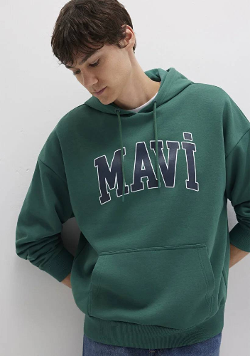 Resim Mavi Baskılı Erkek Sweat M067149-71874