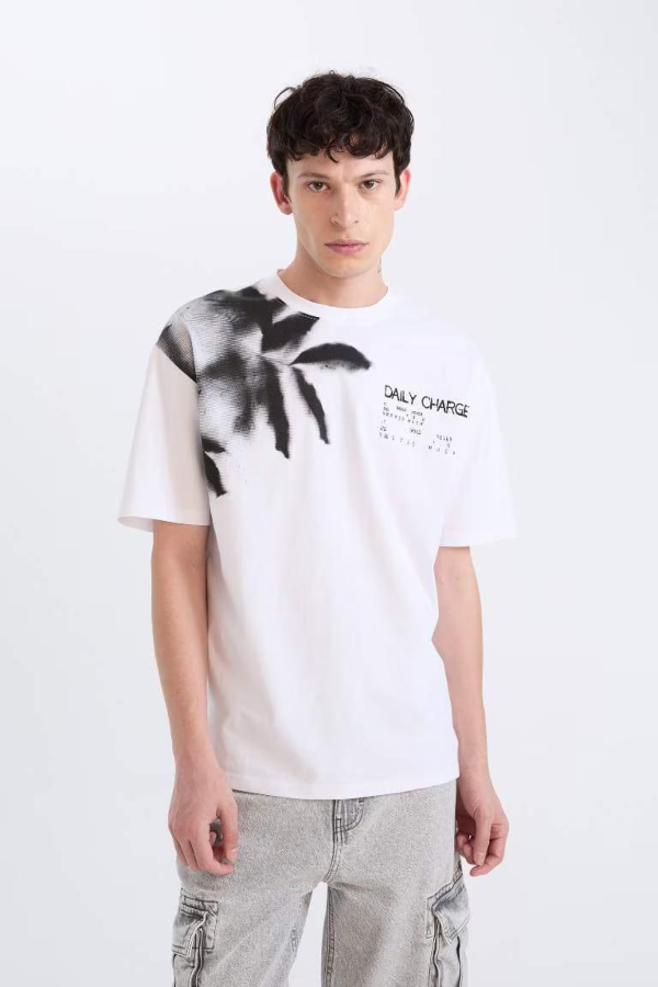 Resim Defacto Erkek  T-shirt D5582AXWT34