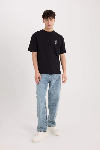 Resim Defacto Erkek  T-shirt E1484AXBK81