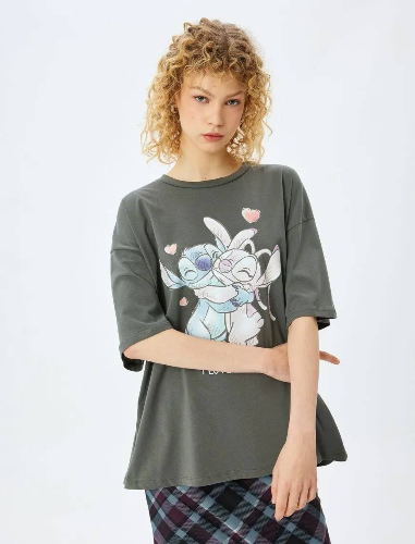 Resim Koton Kadın T-shirt 5SAL10413IK