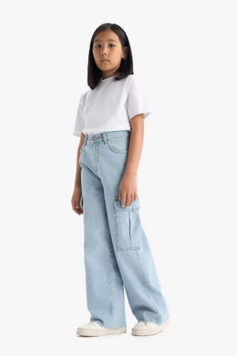 Resim Defacto Kız Çocuk  Jean Pantolon E5878A8/NM63