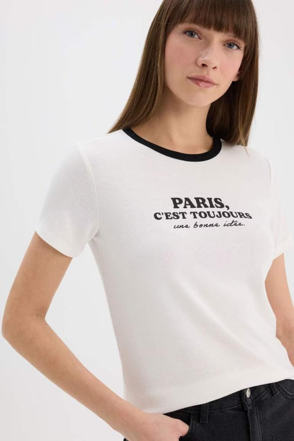 Resim Defacto Kadın T-shirt E5065AX/ER105