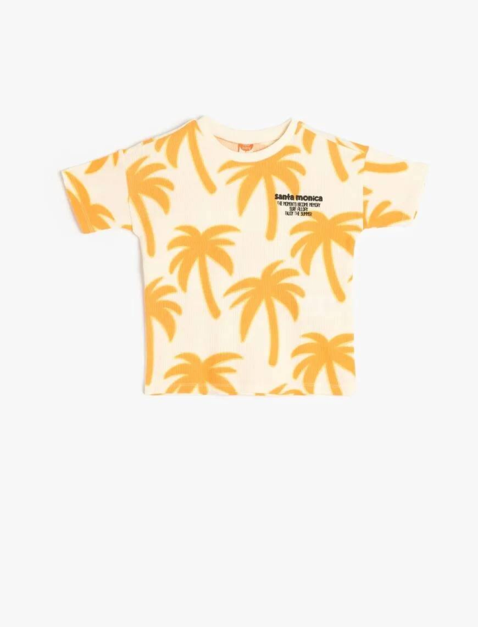 Resim Koton Erkek Bebek Kısa kol T-shirt 5SMB10047TK
