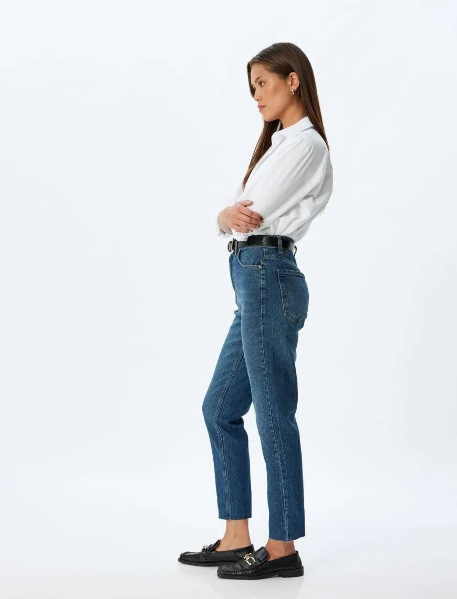 Resim Koton Kadın Jean Pantolon 5WAL40201MD