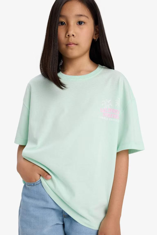 Resim Defacto Kız Çocuk Kısa Kol T-shirt E0357A8/TR101