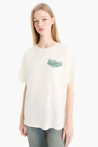 Resim Defacto Kadın T-shirt F2645AX/ER103