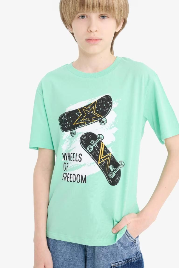 Resim Defacto Erkek Çocuk Kısa Kol T-shirt F0174A8GN1203