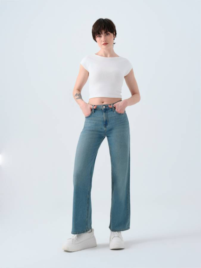 Resim Loft Bella Regular Fit Kadın Jean Pantolon Lf2039973