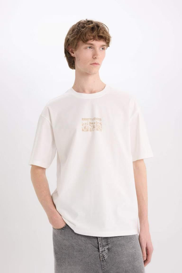 Resim Defacto Erkek T-shirt E4538AX/ER105