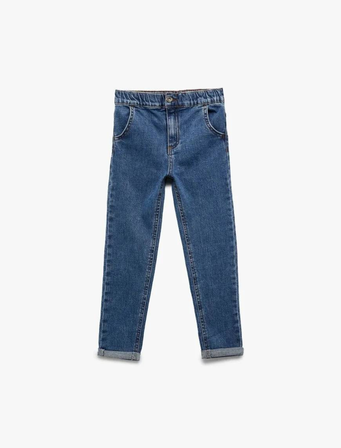 Resim Koton Erkek Bebek Jean Pantolon 6Wmb40001Td
