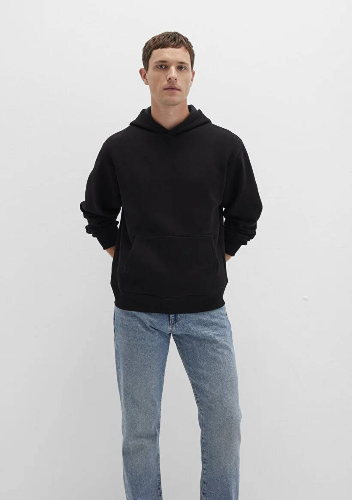 Resim Mavi Kapüşonlu Erkek Sweatshirt M0S10275-900