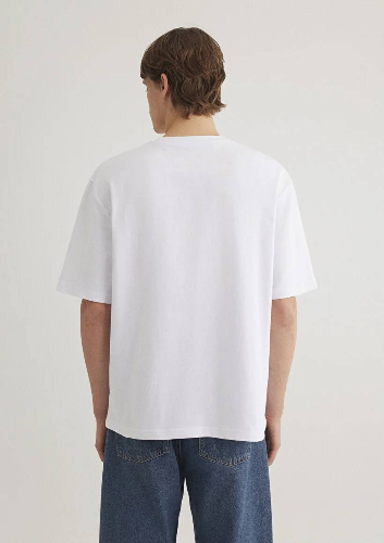Resim Mavi Baskılı Erkek T-Shirt M0612524-620