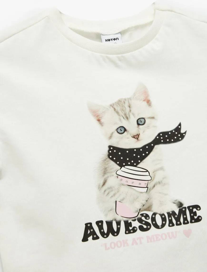 Resim Koton Kız Bebek T-shirt 5SMG10148AK