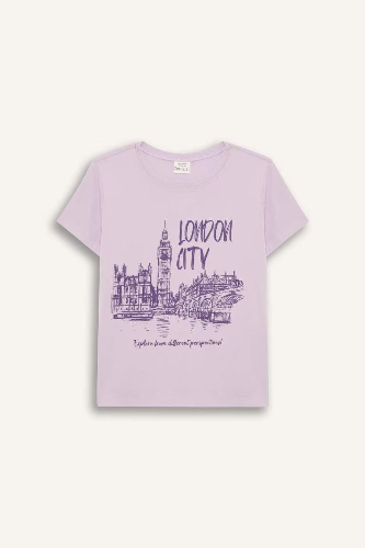 Resim Defacto Kız Çocuk Kısa Kol T-shirt E0349A8PR143