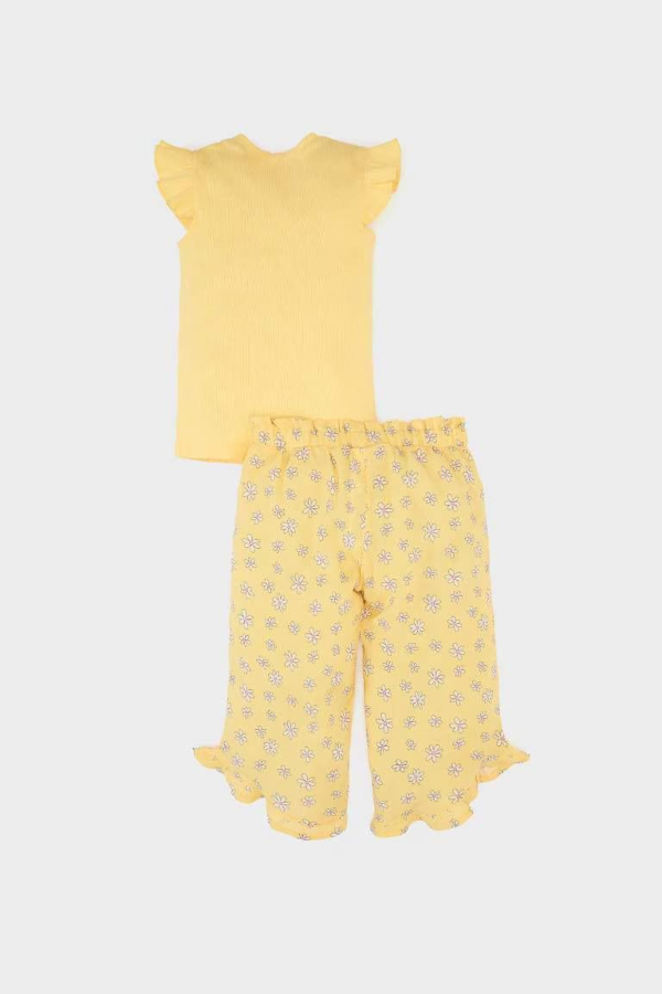 Resim Defacto Kız Bebek Şort Takım E7798A5YL142