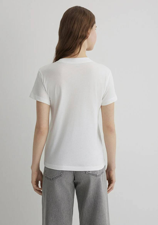 Resim Mavi Semi Slim Kadın  T-shirt M1613194-70057