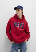 Resim Mavi Baskılı Erkek Sweat M067149-70464