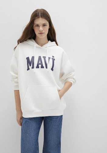 Resim M1600361-81964 Mavi Kadın Sweat