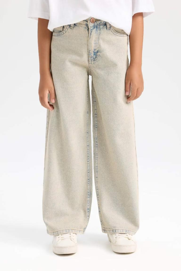 Resim Defacto Kız Çocuk Jean Pantolon D3720A8NM39