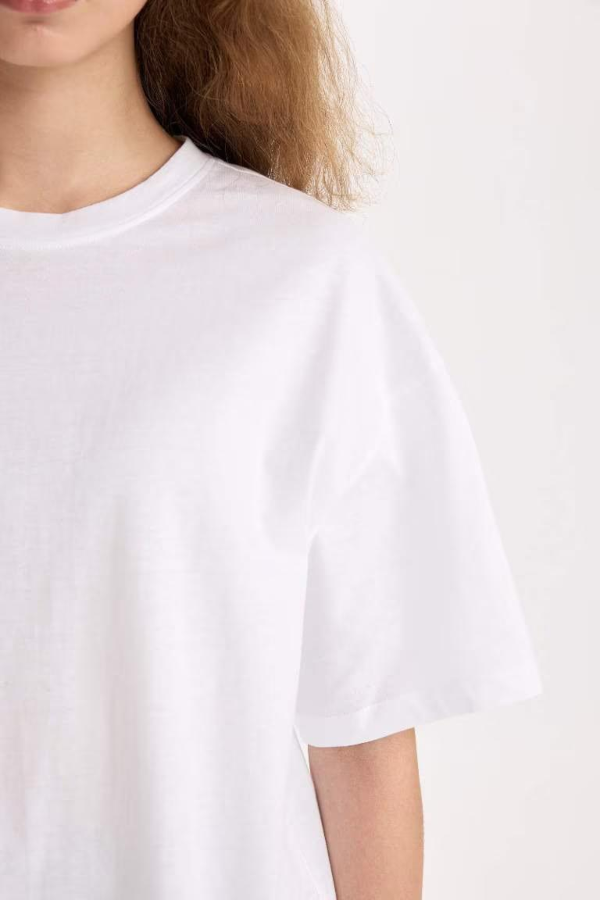 Resim Defacto Kadın Kısa Kol T-shirt V4136AZ/WT34