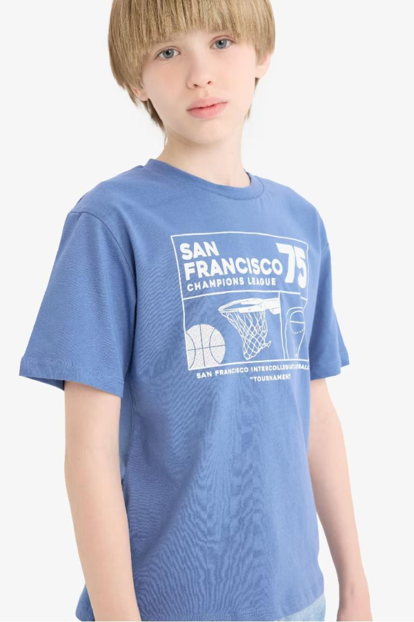 Resim Defacto Erkek Çocuk Kısa Kol T-shirt E0185A8RD188